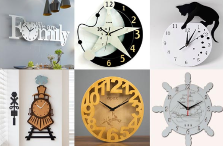 激光雕刻掛鐘，一寸光陰一寸金