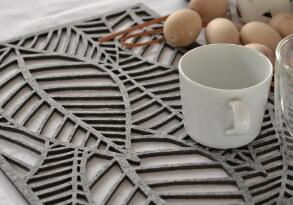 激光切割餐墊，美觀又衛(wèi)生